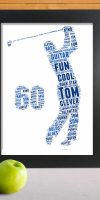 Personalised golf 60th