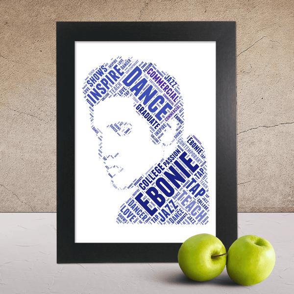 Elvis word art print