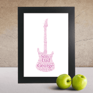Electric Guitar word art