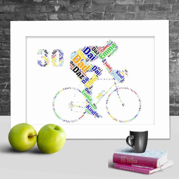 Bike 30th word art