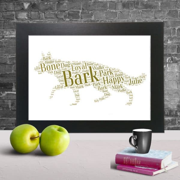 German Shepherd Dog word art