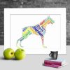 Personalised Boxer Dog word art