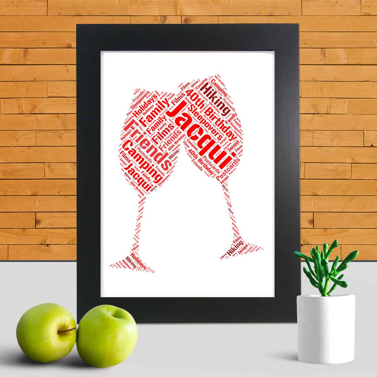 Personalised Champagne Word Art – Customised With Your Words - Image 3