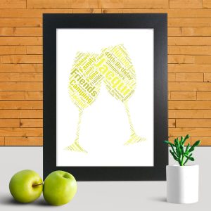 Personalised Champagne word art