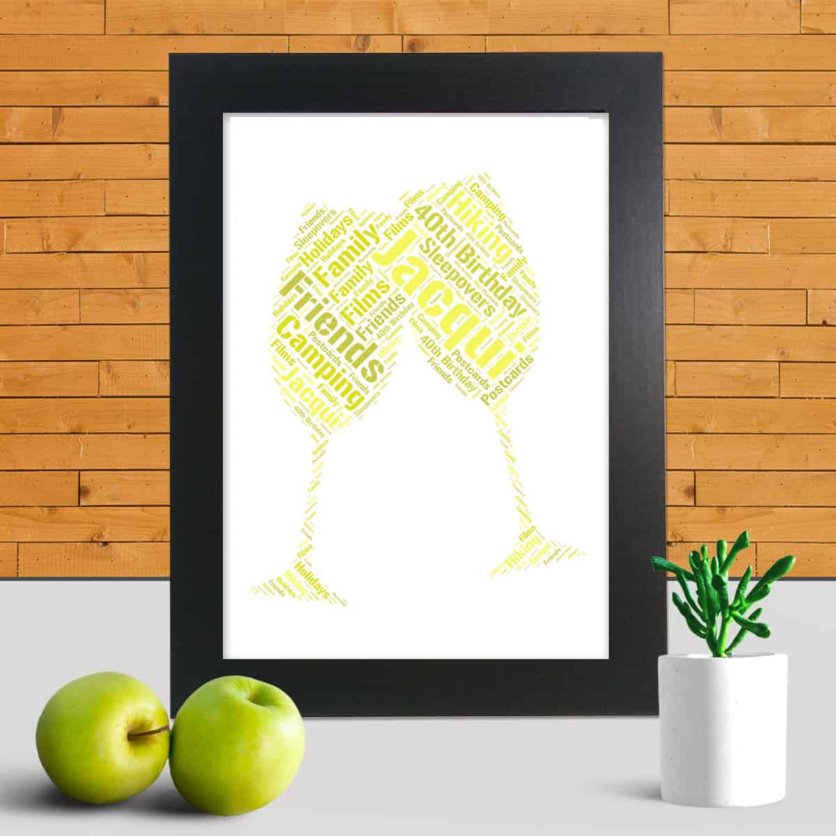 Personalised Champagne word art