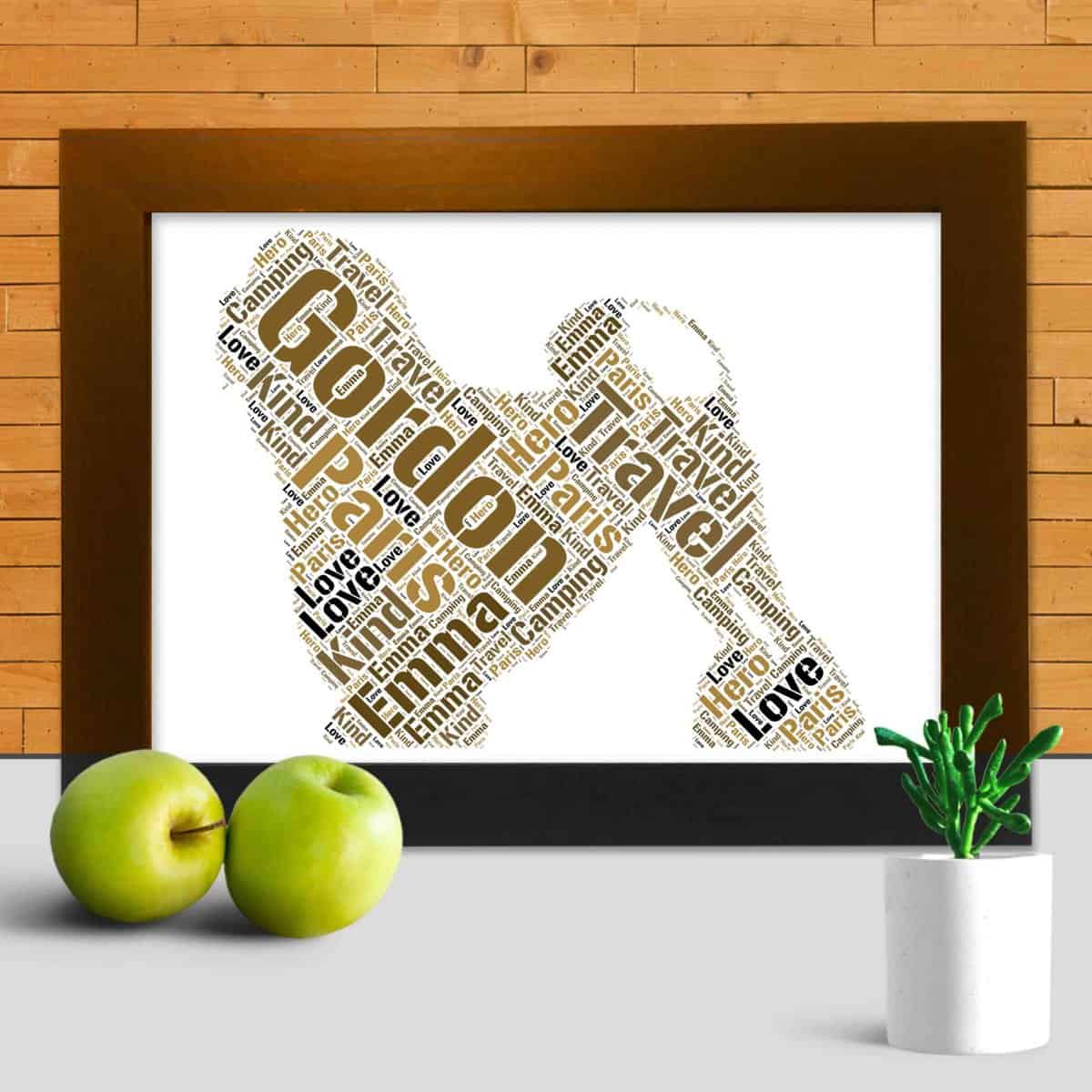 Customised Lowchen Print – Personalised Word Art Gift - Image 2