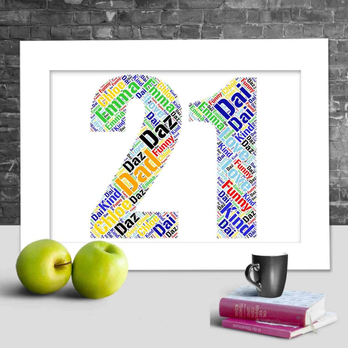 Personalised 21st anniversary