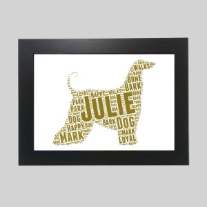 Personalised Afghan word art