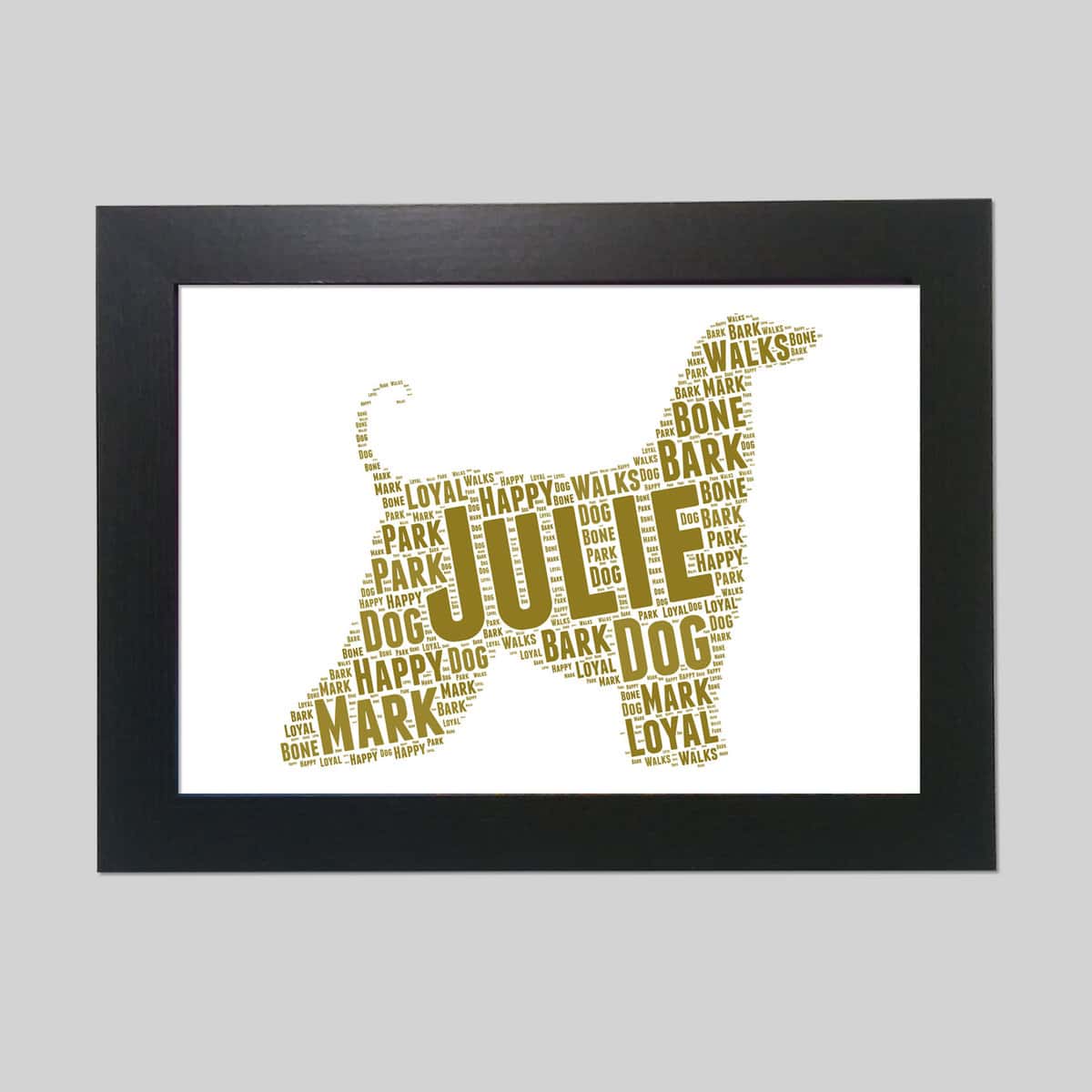 Personalised Afghan word art