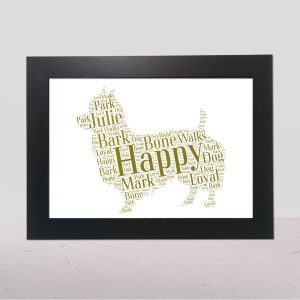 Personalised Australian Terrier word art