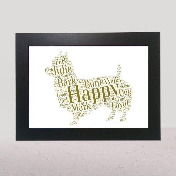 Personalised Australian Terrier word art