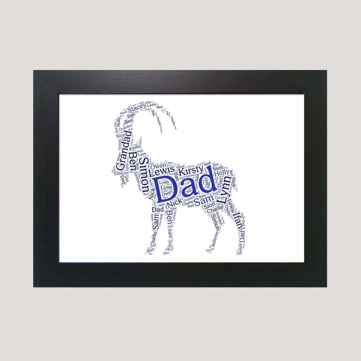 Personalised Capricorn word art