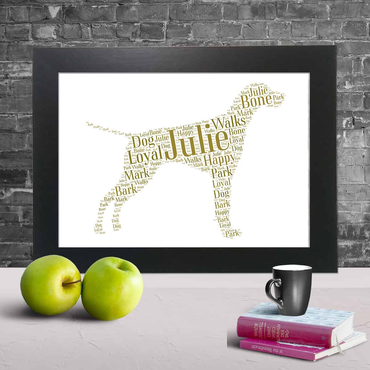 Pointer word art print