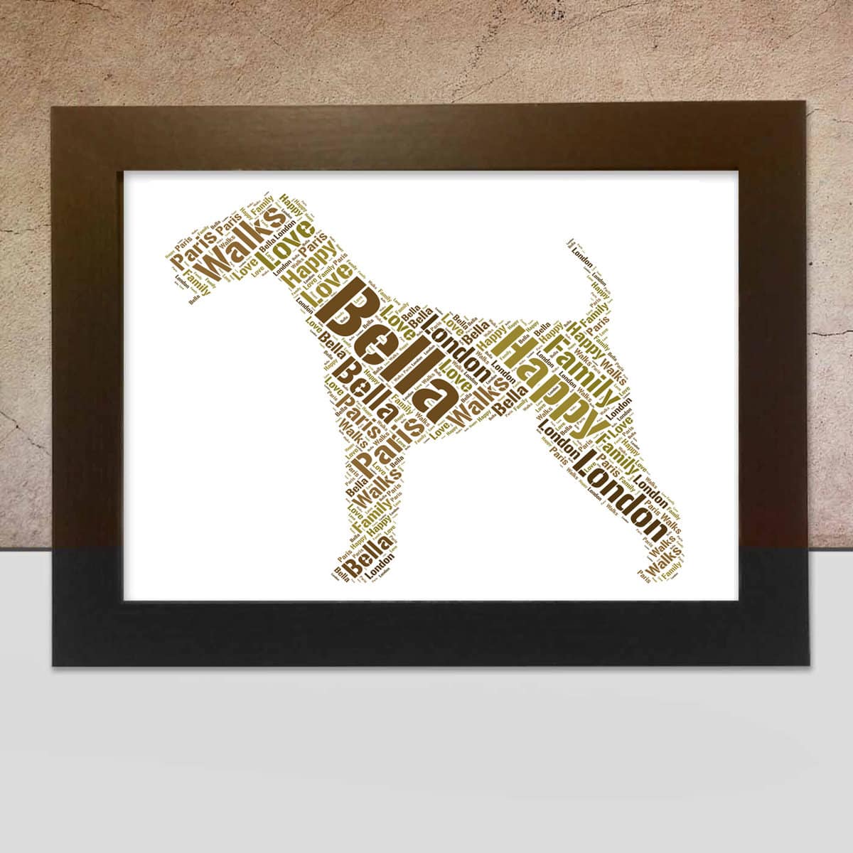 Personalised Airedale Terrier print