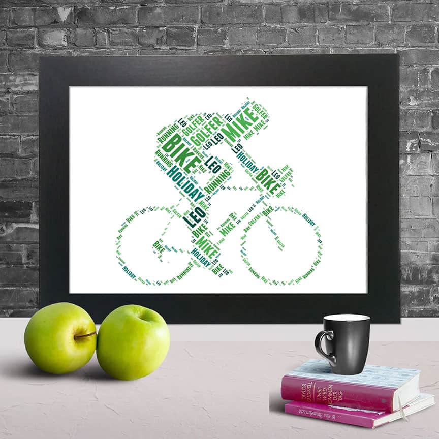 bike word art