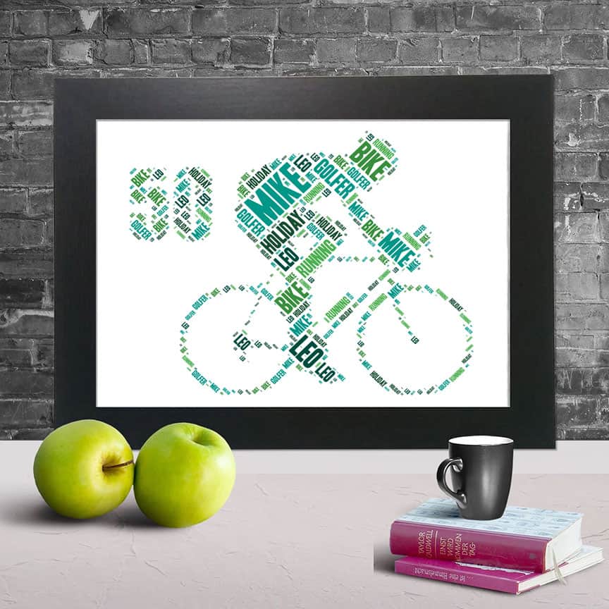 bike word art