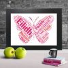 Personalised Butterfly word art