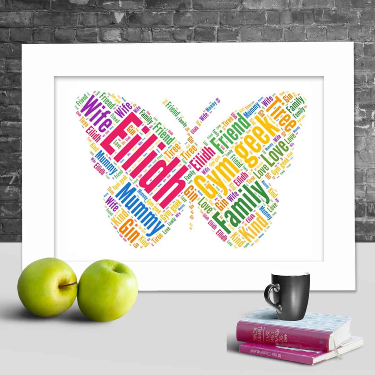 Custom Butterfly Word Art – Personalised With Your Own Words - Image 3