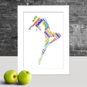 Personalised Dancer word art