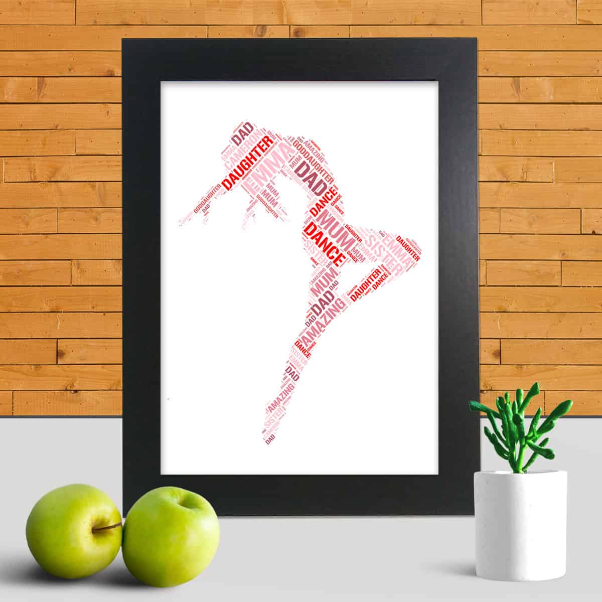 Dancer Personalised Word Art – Custom Made Print - Image 3