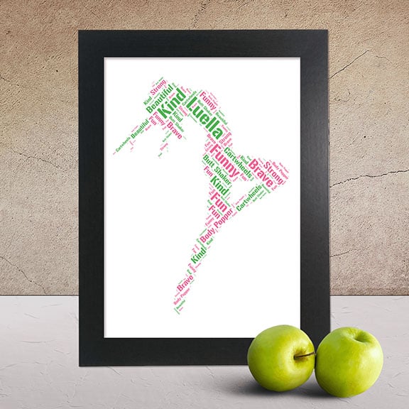 Dancer Personalised Word Art – Custom Made Print - Image 2
