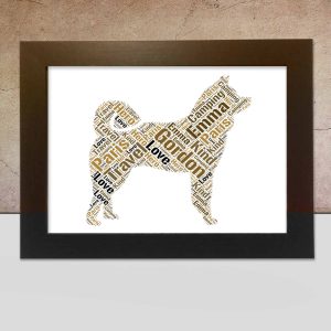 Personalised Akita word art