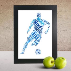 football word art print