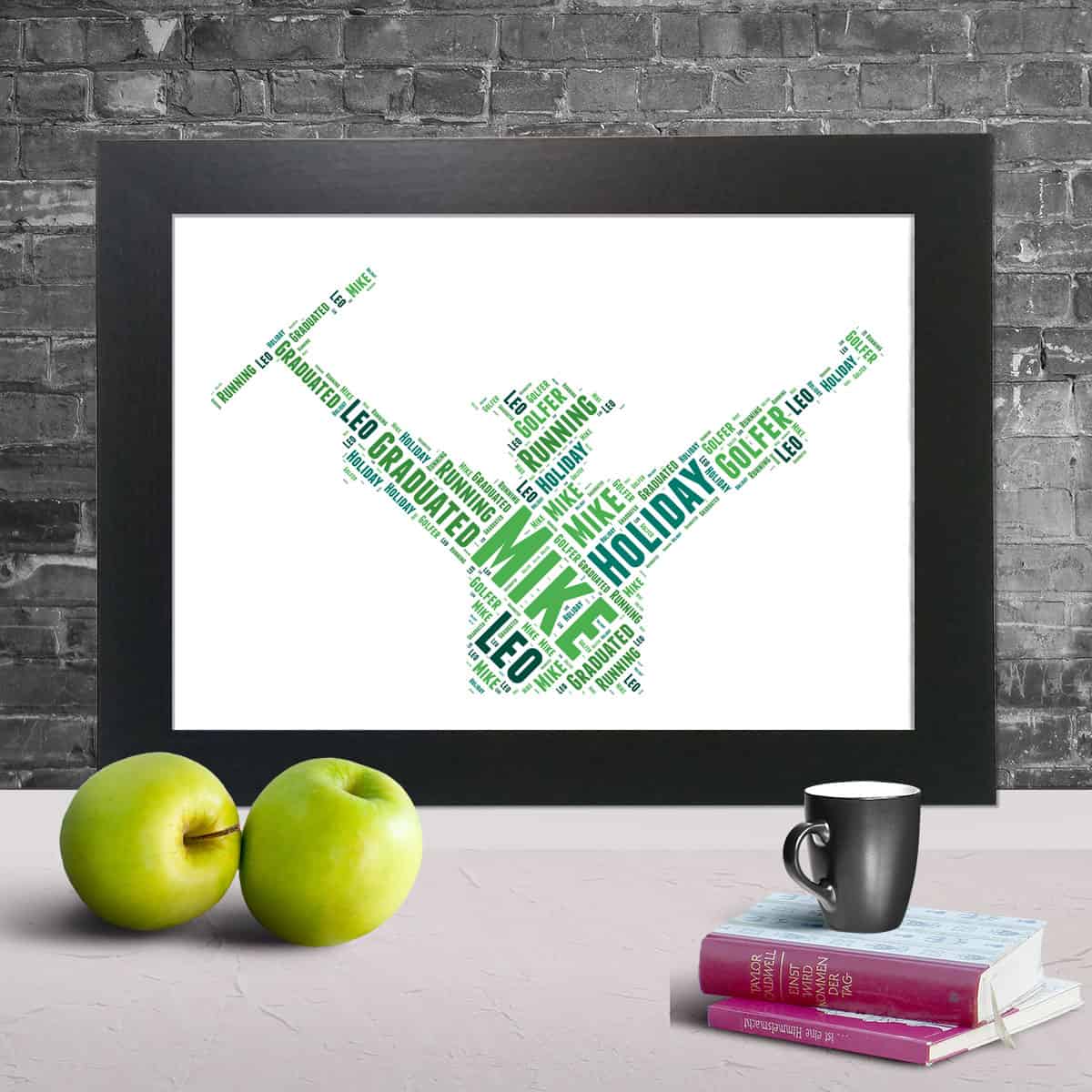 Graduation word art print
