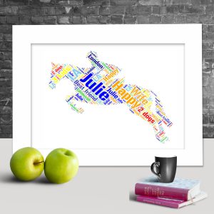 Personalised Horse Riding word art