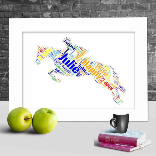 Personalised Horse Riding word art