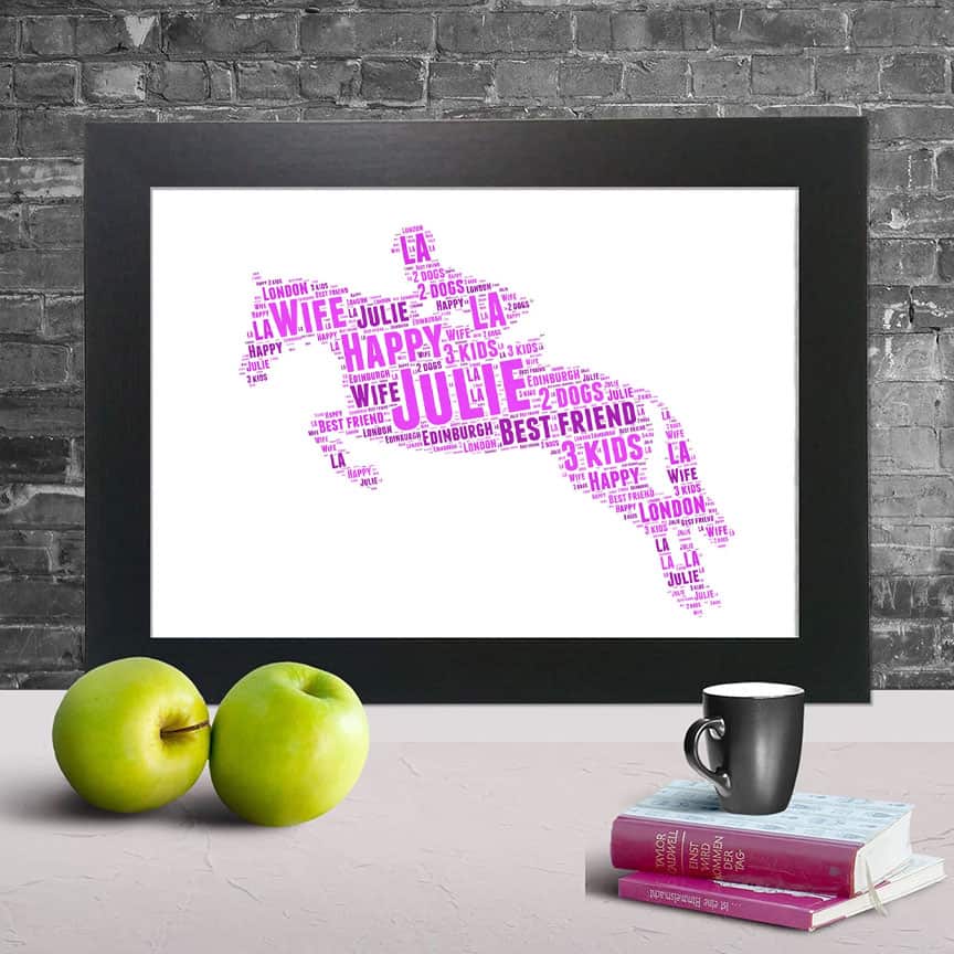 Horse Riding Custom Print – Personalised Word Art Design - Image 3