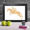 Horse Riding word art print