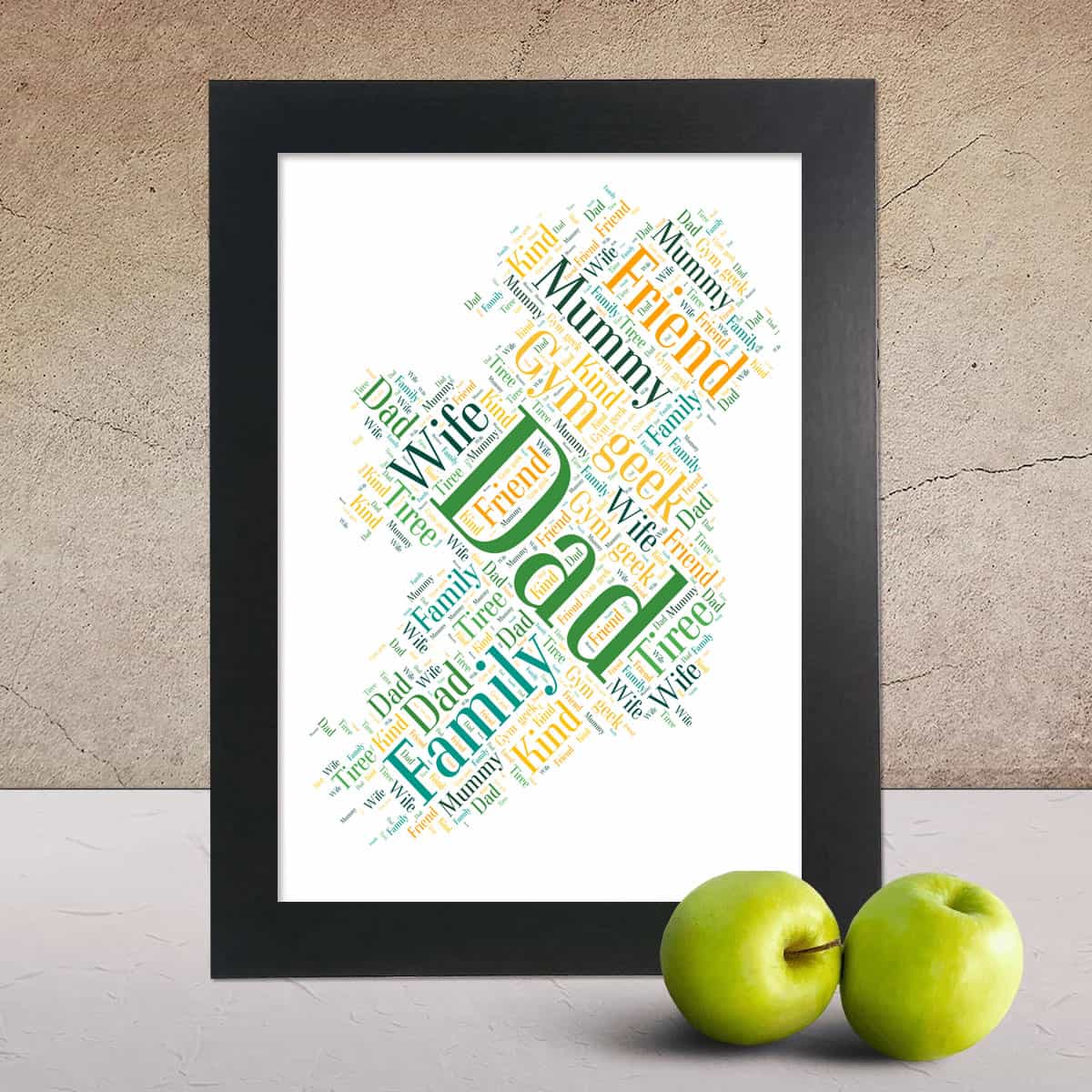 Personalised Ireland Name Print – Custom Word Art - Image 2