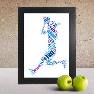 Personalised Netball word art