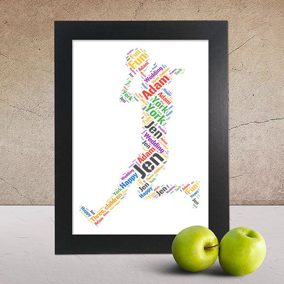 Customised Netball Gift – Personalised Word Art Print - Image 2