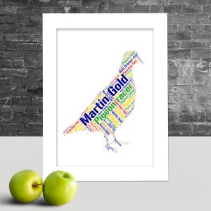 Personalised Pigeon word art