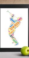 Personalised Trumpet word art