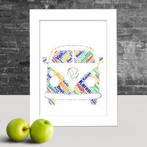 Personalised Campervan word art
