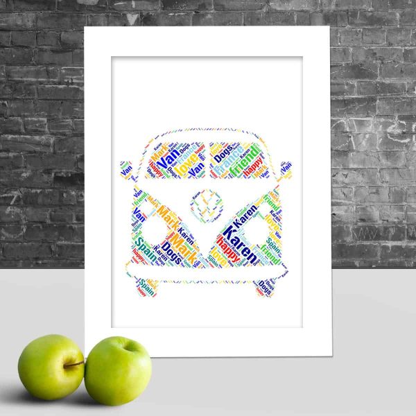 Personalised Campervan word art