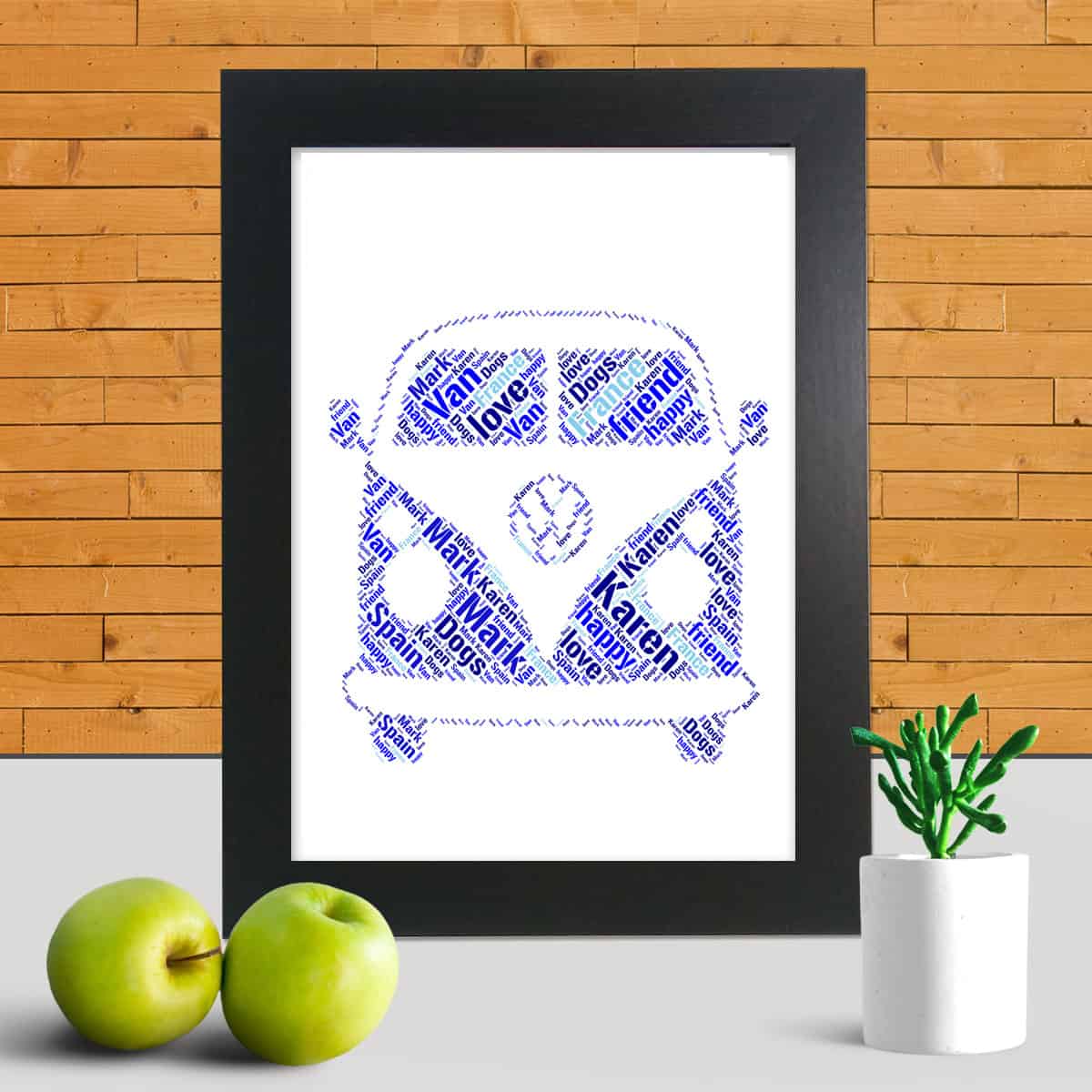 Personalised Campervan Word Art Gift – Made For You - Image 2