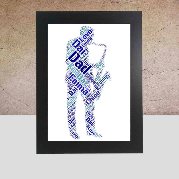 Personalised Saxophone word art