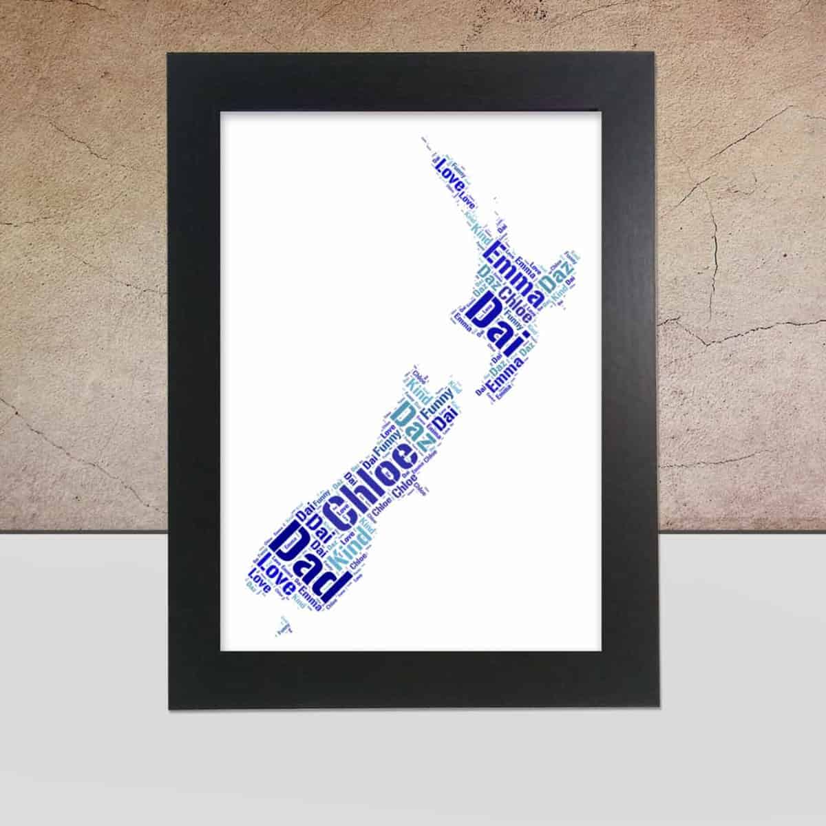 Personalised New Zealand Name Print – Custom Word Art - Image 2