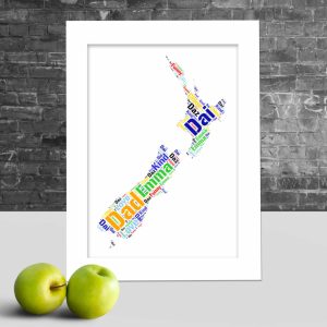 Personalised New Zealand word art