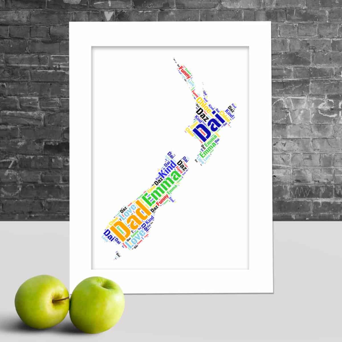 Personalised New Zealand word art