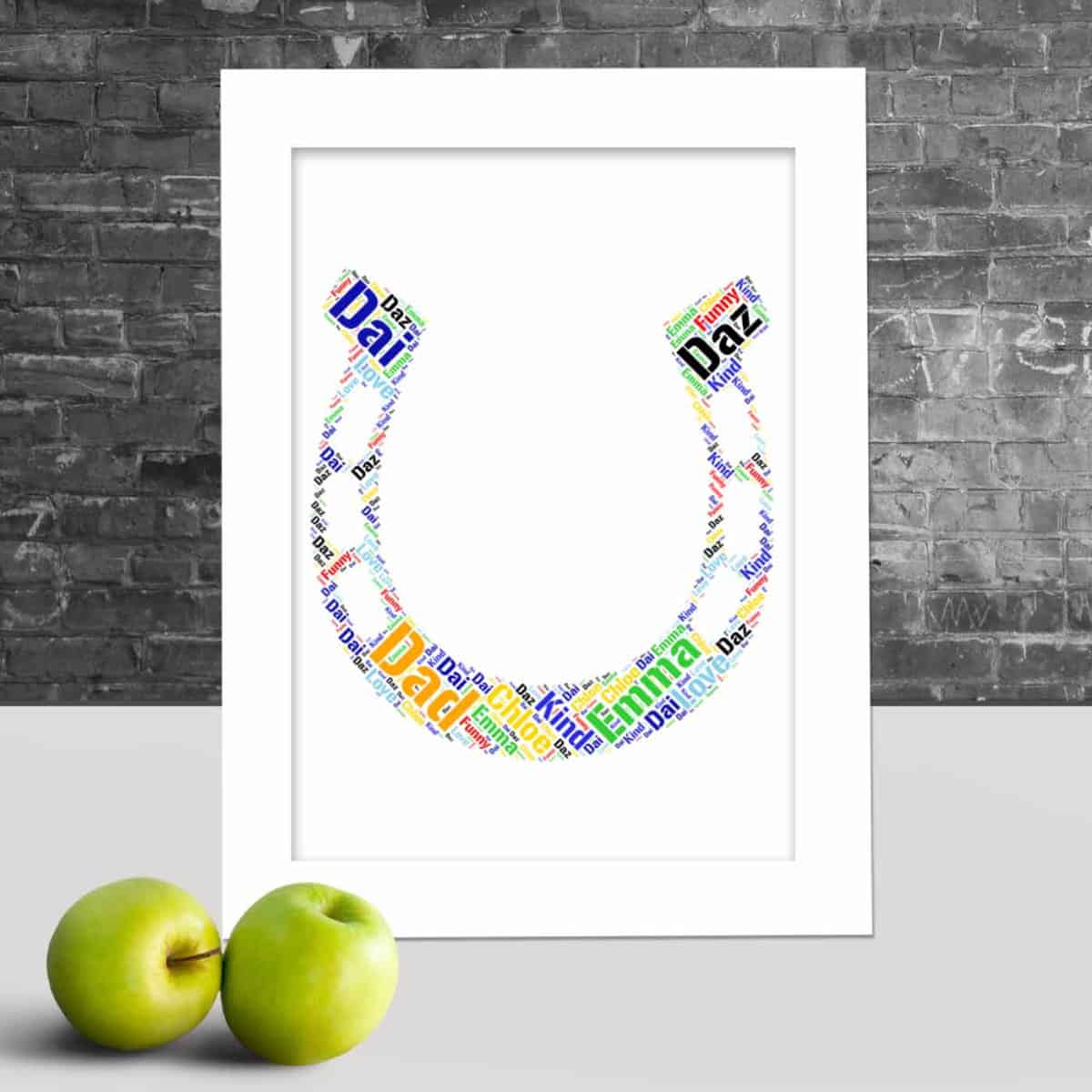 Personalised Horse Shoe Wall Art – Custom Made With Your Words - Image 2