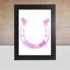 Personalised Horse Shoe word art