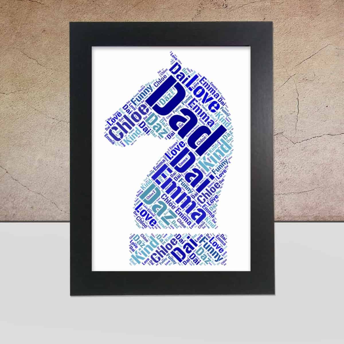 Personalised Chess word art