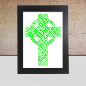 Personalised Celtic Cross word art
