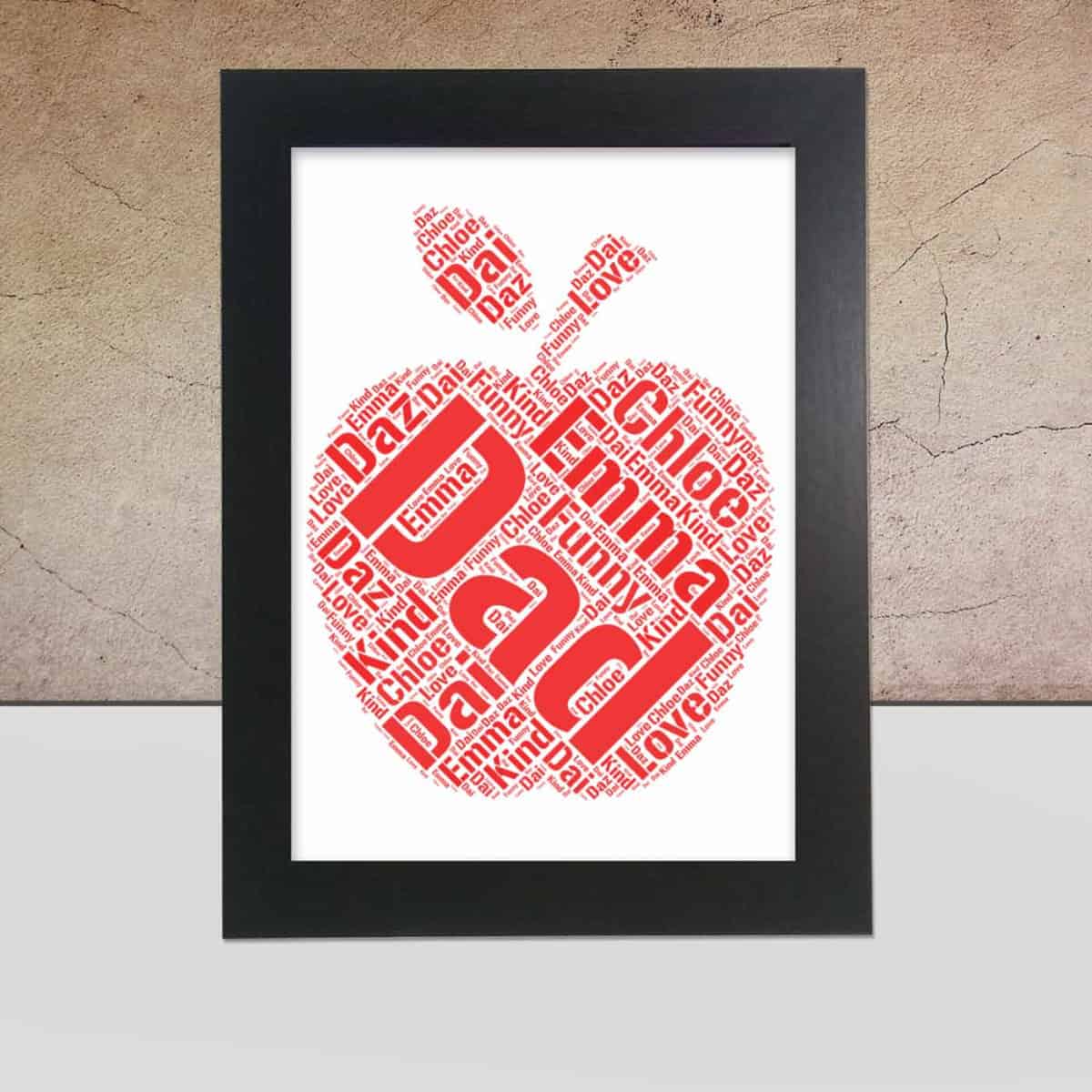 Personalised Apple word art