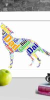 Personalised Wolf word art